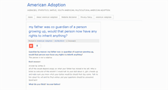 Desktop Screenshot of americanadoption.familyroute.com