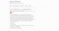 Desktop Screenshot of dramaschools.familyroute.com