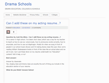 Tablet Screenshot of dramaschools.familyroute.com